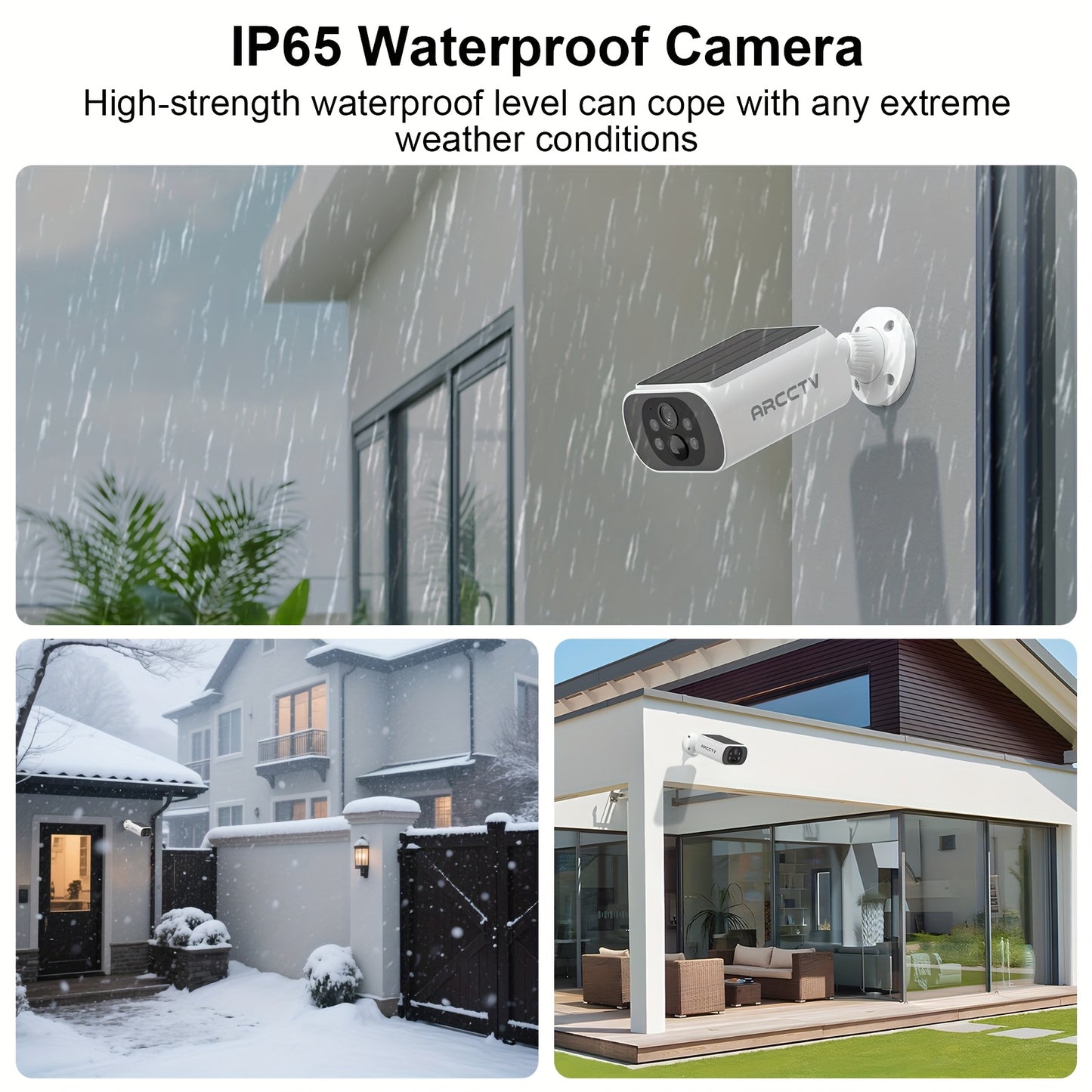 4MP Solar Outdoor Camera With Night Vision Alexa Security