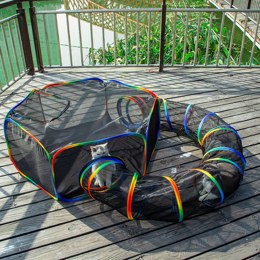 Outdoor Cat Playpen Tent With Durable Polyester Enclosure