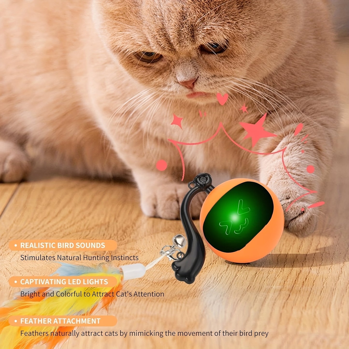 Automatic Mouse Chase Cat Toy With Remote Control For Pets