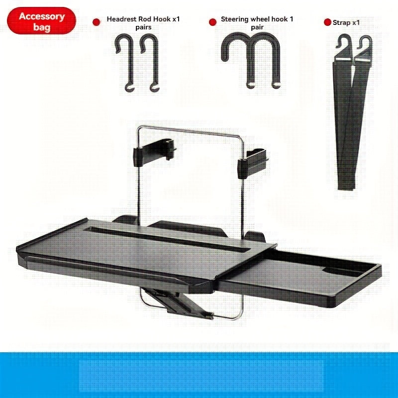 2-in-1 Car Steering Wheel And Backseat Tray For Convenience