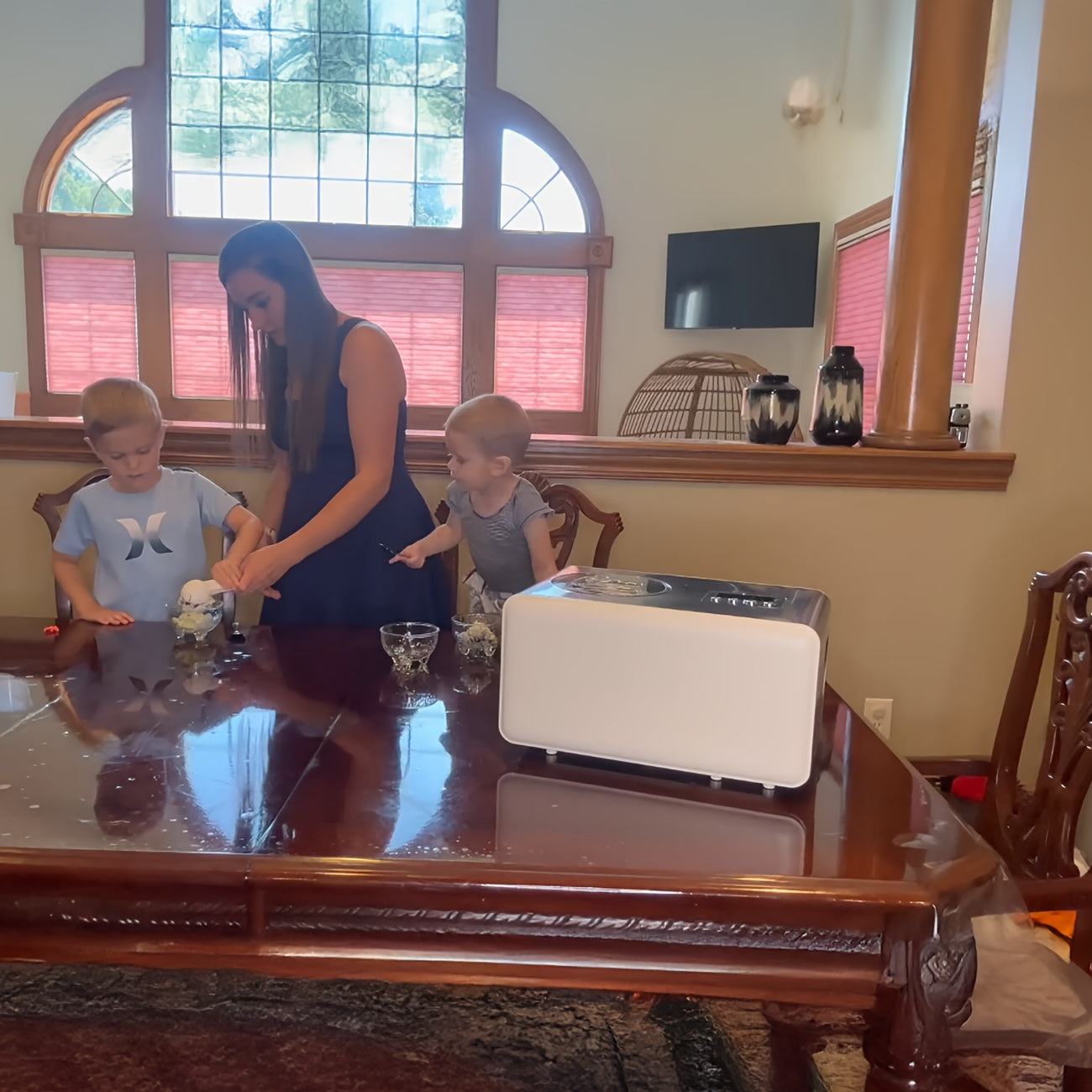 Stainless Steel Ice Cream Maker With Compressor And Timer