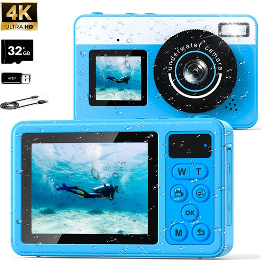 Dingetu Underwater Digital Camera Floating 10ft Selfie