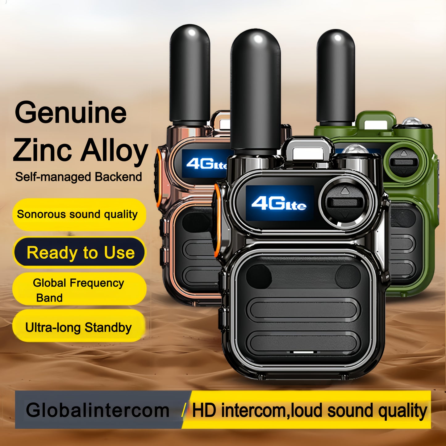 Global POC Long Distance Walkie Talkies Two Way Radios