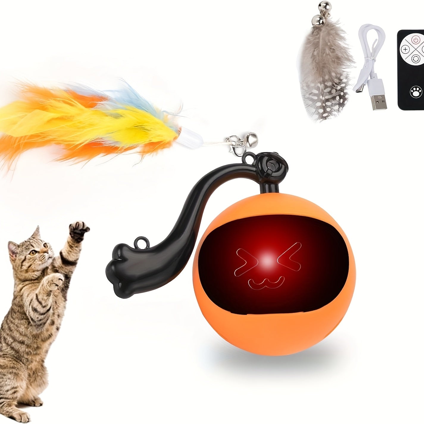 Automatic Mouse Chase Cat Toy With Remote Control For Pets