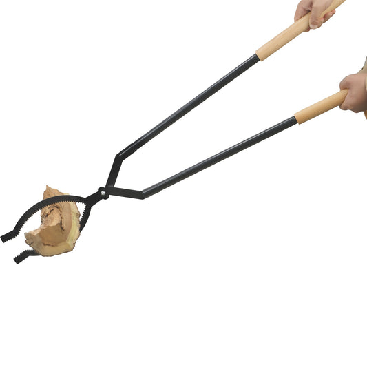 Heavy Duty Firewood Grabber Tongs for Campfire and Bonfire