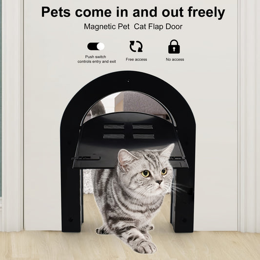 Two Way Locking Cat Door With Premium Secure Latch System