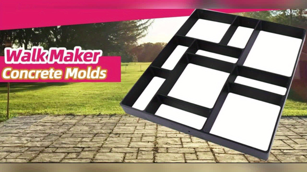 Plastic Concrete Paving Mold for DIY Garden Pathways