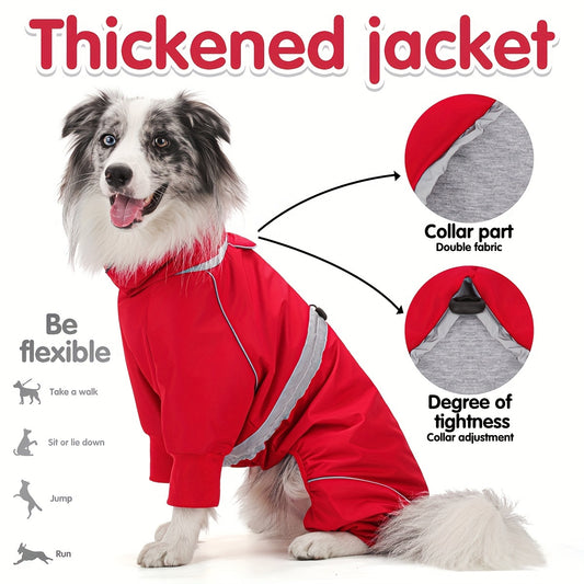 All Season Dog Raincoat Windproof Waterproof Pullover