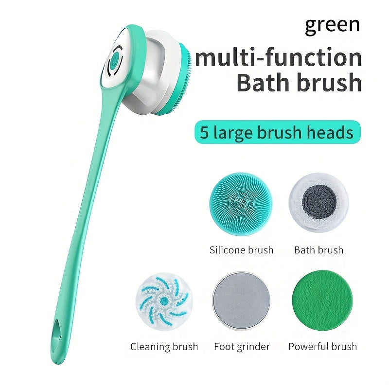 6 In 1 Rechargeable Electric Shower Brush Set For Cleansing