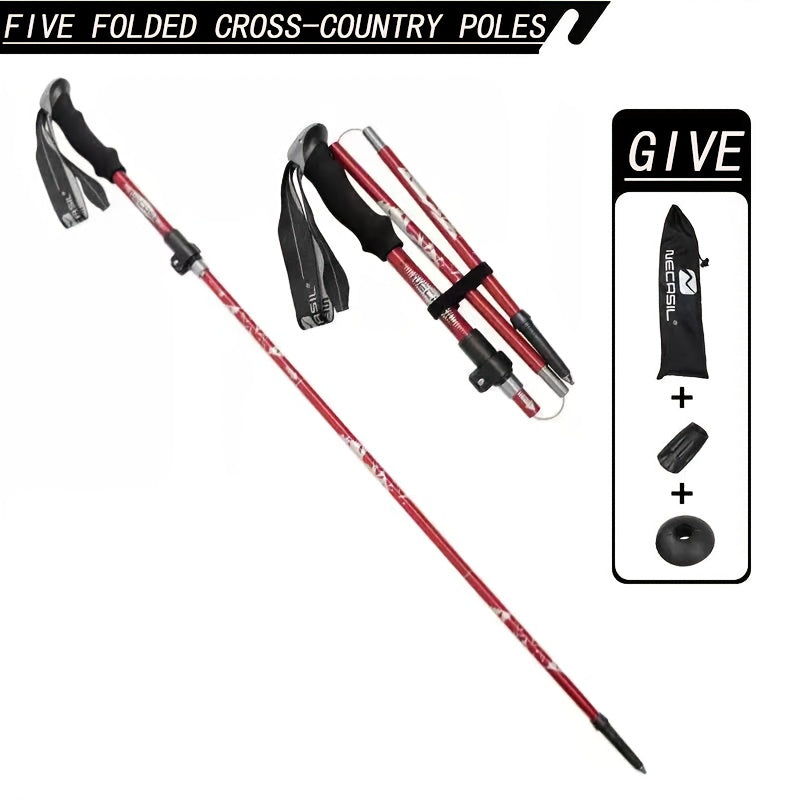 Lightweight Folding Trekking Cane for Hiking and Walking