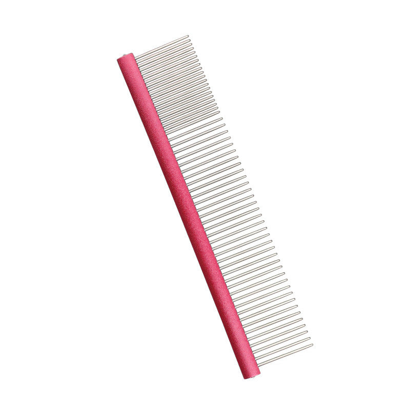 Metal Detachable Pet Grooming Comb With Ergonomic Handle