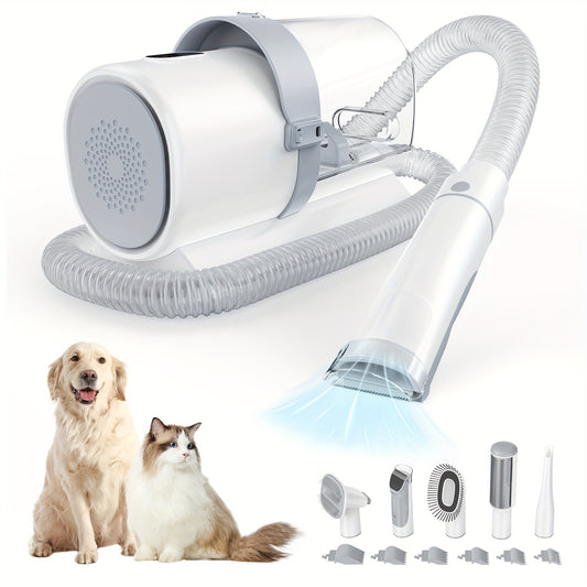 Pet Grooming Vacuum Kit with Professional Clippers and Tools