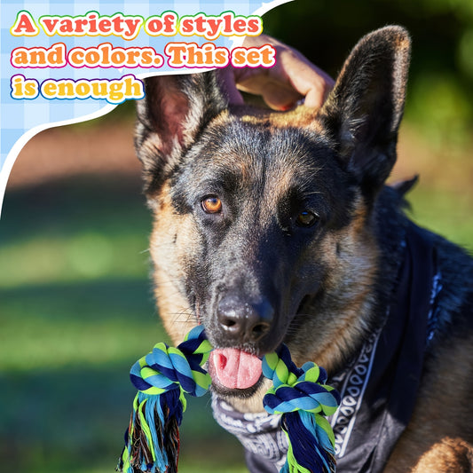 Heavy Duty Dog Rope Toys For Aggressive Chewers 15 Pack