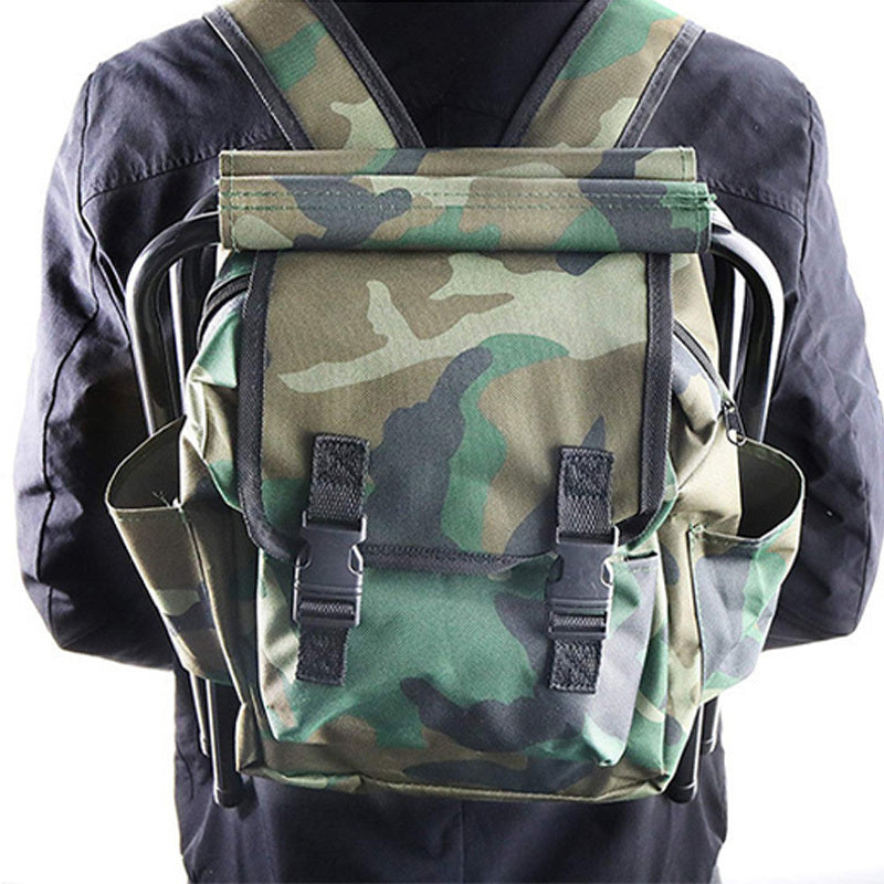 Camouflage Outdoor Backpack with Adjustable Straps and Multiple Compartments