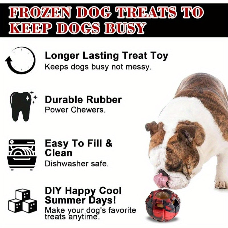 Interactive Dog Puzzle Toy Treat Dispenser For Power Chewers