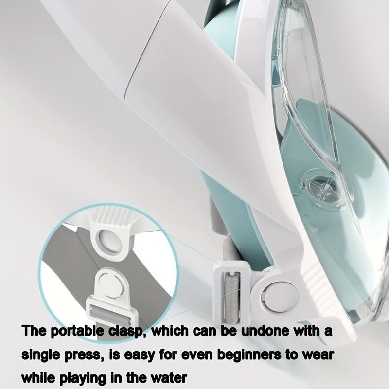 Full Face Snorkel Mask With 180 Degree Panorama View