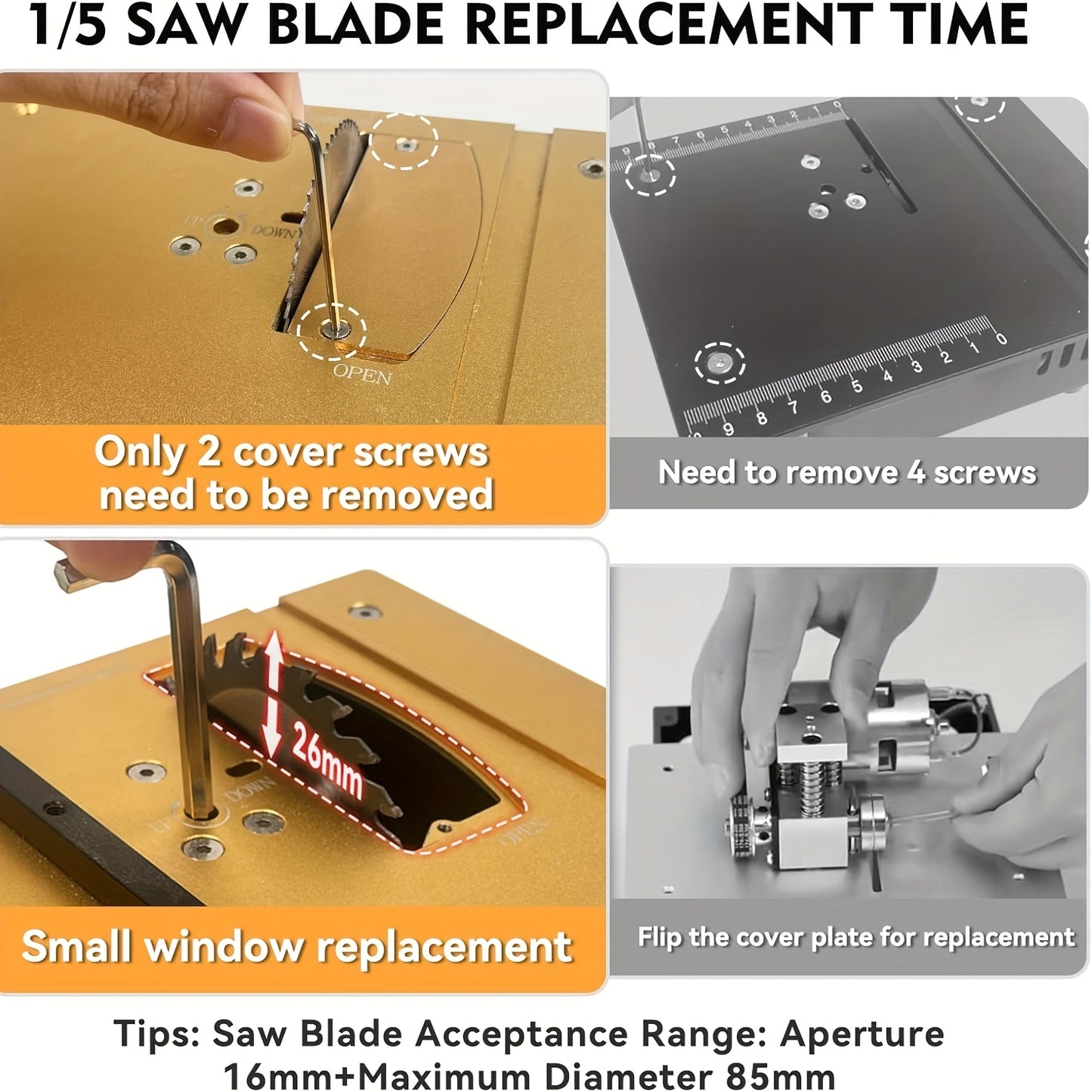 Table Saw Crafting With Dual 795 Motors 200W 12000 RPM