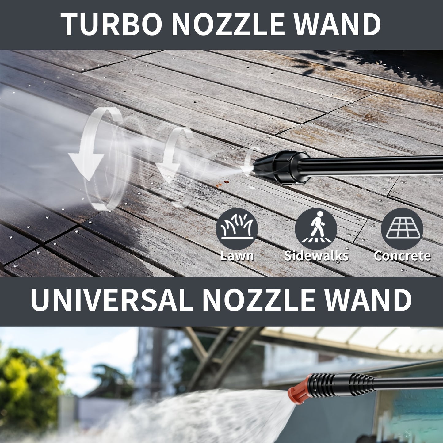 Electric High Pressure Washer 4800 PSI 3.2 GPM With Nozzles