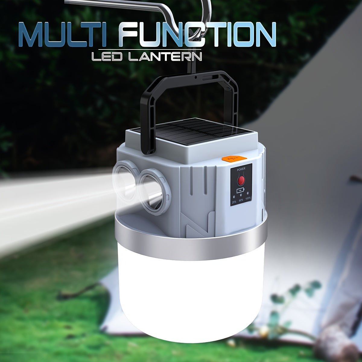 Solar Lanterns Rechargeable LED Camping Lights for Emergency Use