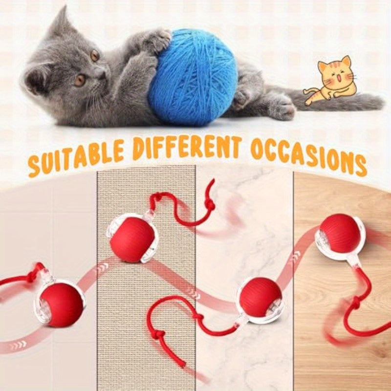 Six Pack Interactive Cat Ball Toy 360 Degree Rolling