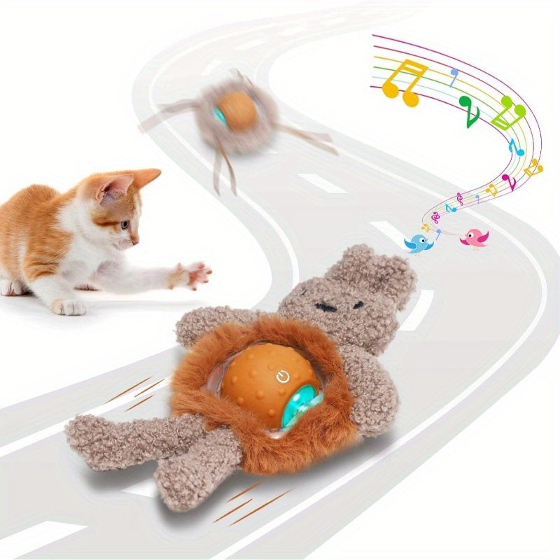 Interactive Cat Toy With Fast Moving Ball And Bird Sounds