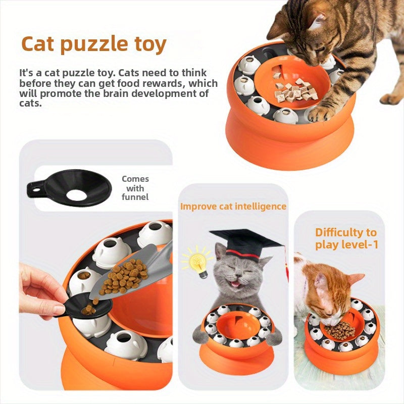 Cat Self Entertainment Slow Feeder Puzzle Feeder Pet Bowl
