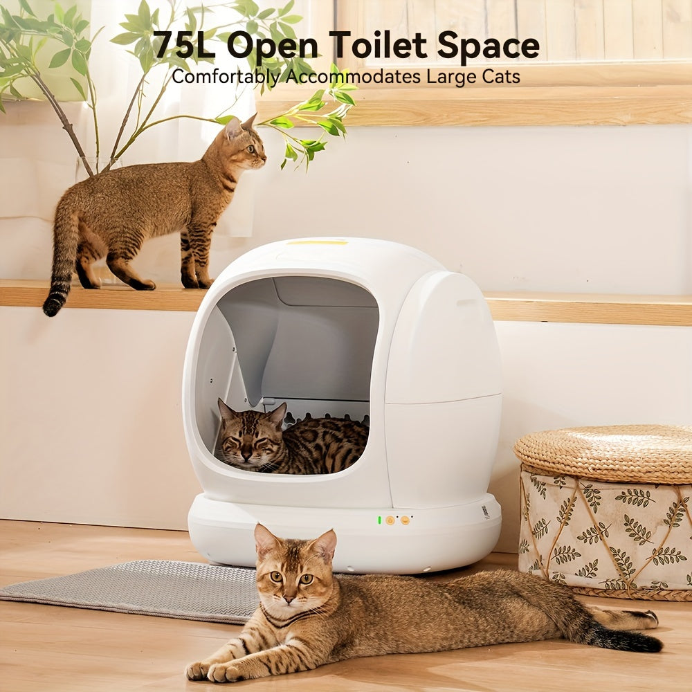 Self Cleaning Automatic Cat Litter Box With App Control