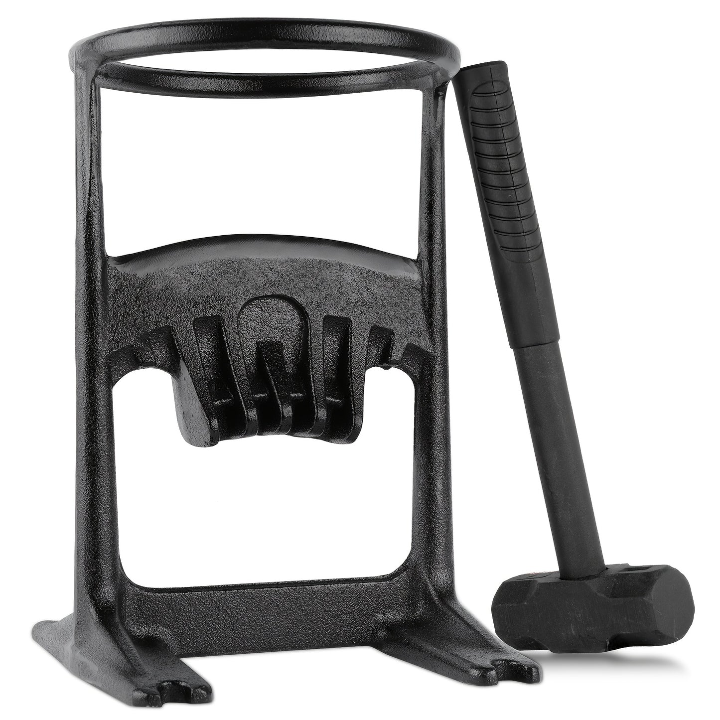 Heavy Duty Cast Iron Kindling Log Splitter for Easy Firewood Preparation
