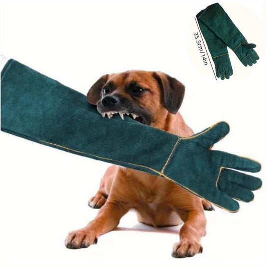 Premium Pet Grooming Gloves Scratch Resistant for Dogs and Cats