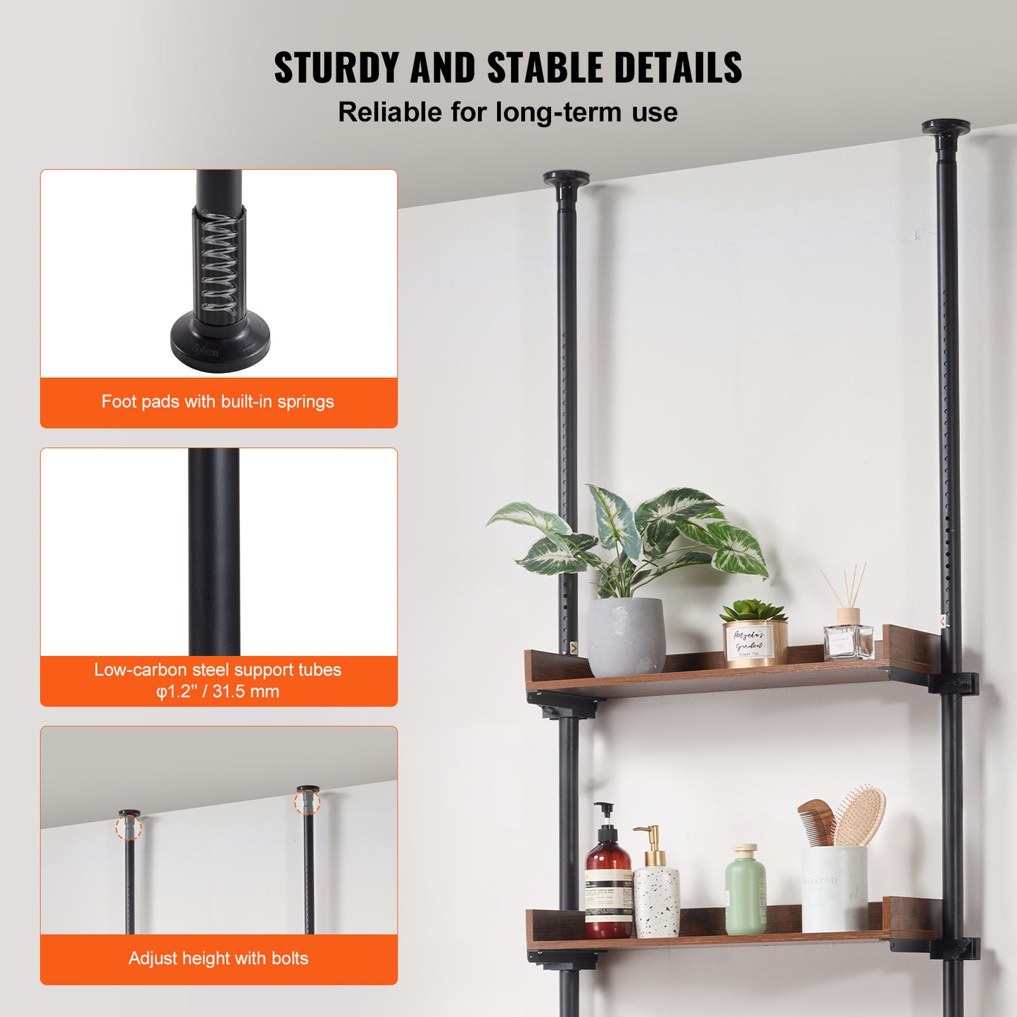 Over The Toilet 4 Tier Bathroom Storage Shelf Organizer