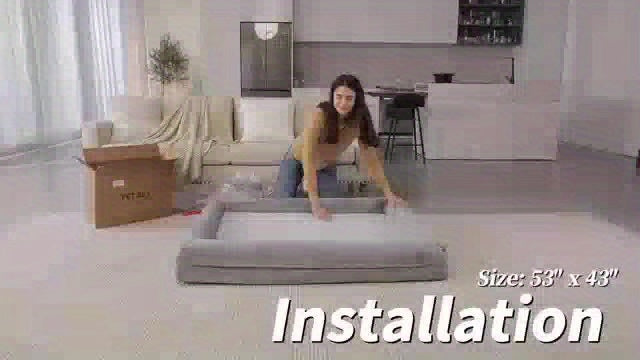 Cozy Plush Memory Foam Dog Bed With Removable Cover