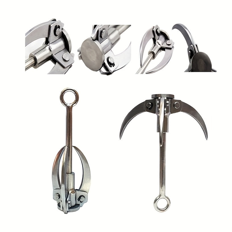 Heavy Duty Grappling Hook 880lb Capacity Stainless Steel