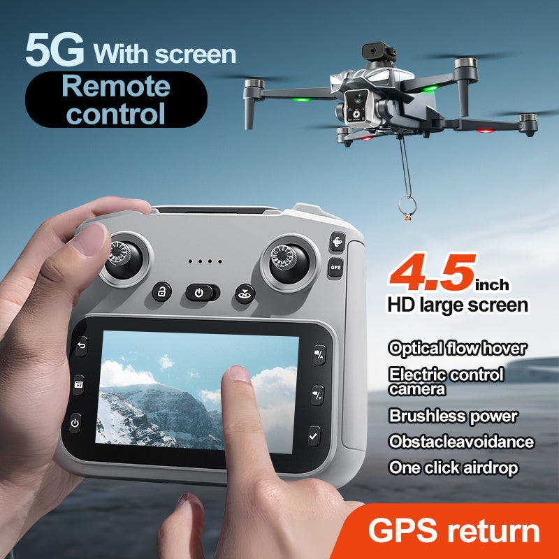 GPS Drone With Dual Lens HD Aerial Photos And Obstacle