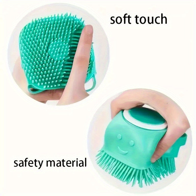 Silicone Pet Bath Brush Kit For Cat And Dog Grooming