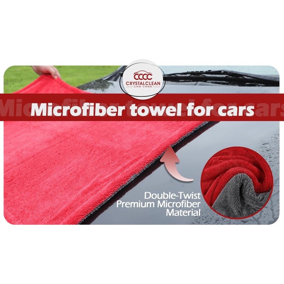 Double Twisted Loop Quick Drying Car Towel For Detailing