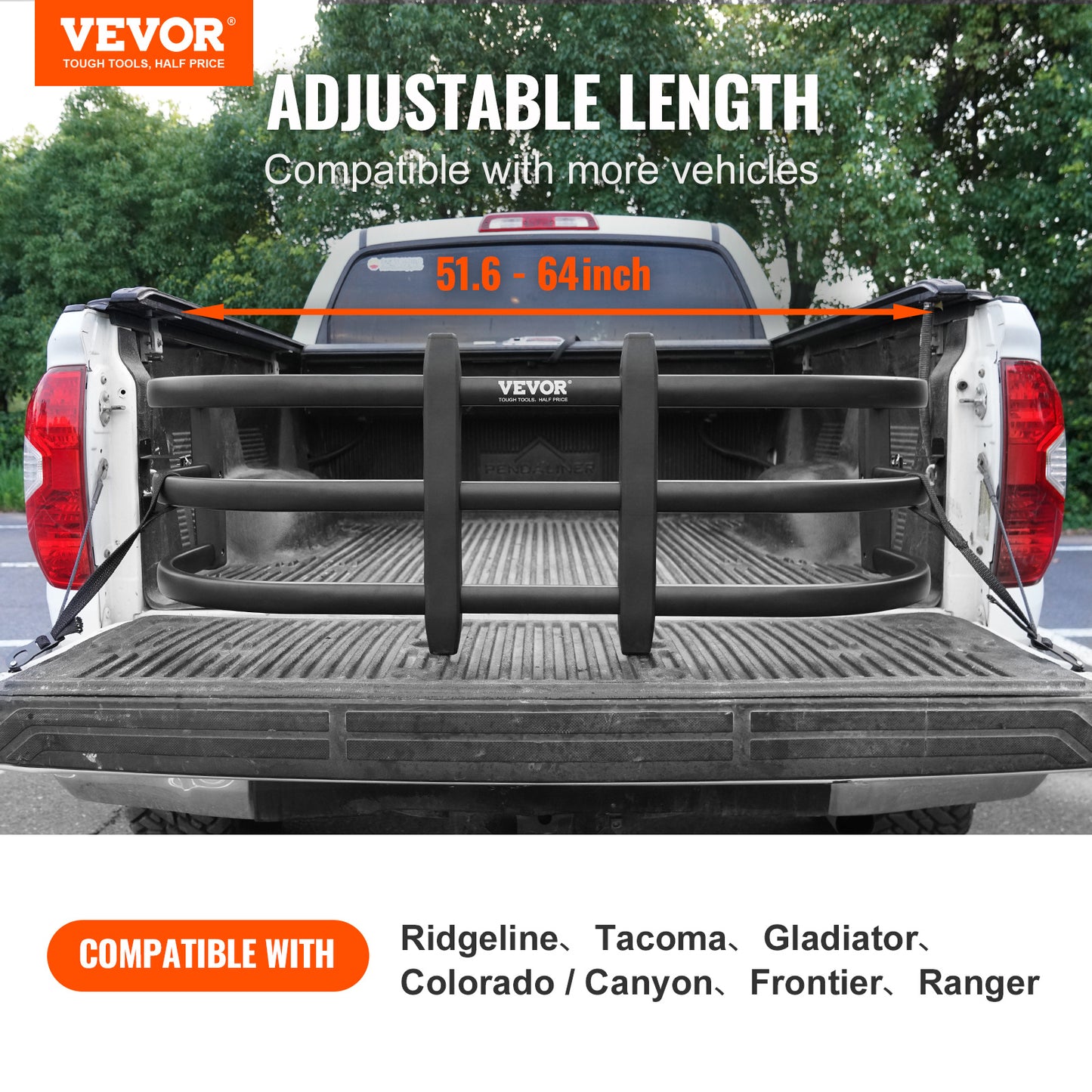 VEVOR Aluminum Truck Bed Extender for Enhanced Cargo Capacity