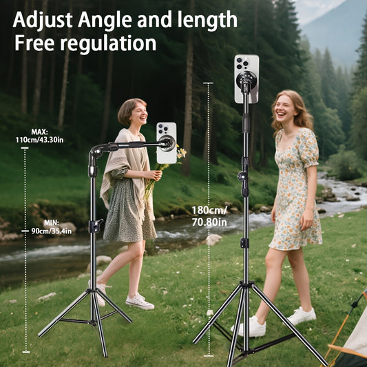 Extendable Magnetic Phone Tripod Stand for Streaming