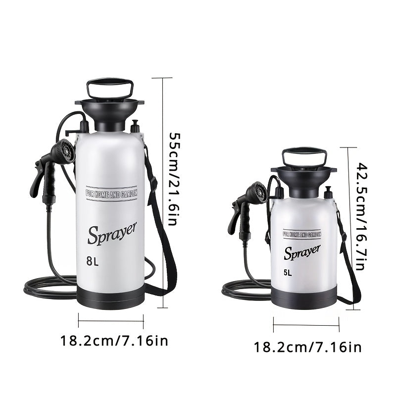 High-Pressure Camping Shower Kit with Detachable Hose and Nozzle