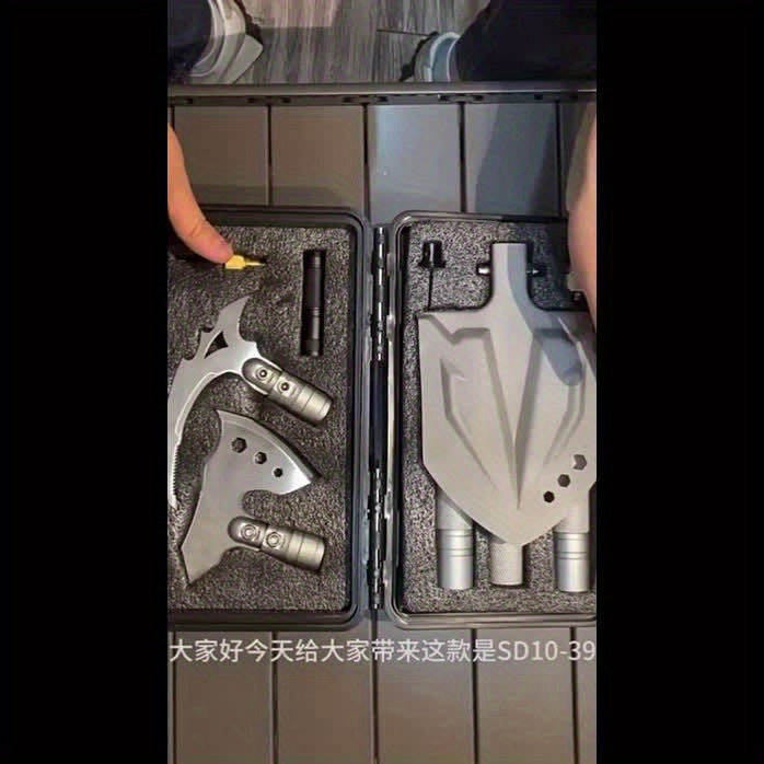 Multi Tool Ax Shovel Pickaxe Set For Outdoor Rescue