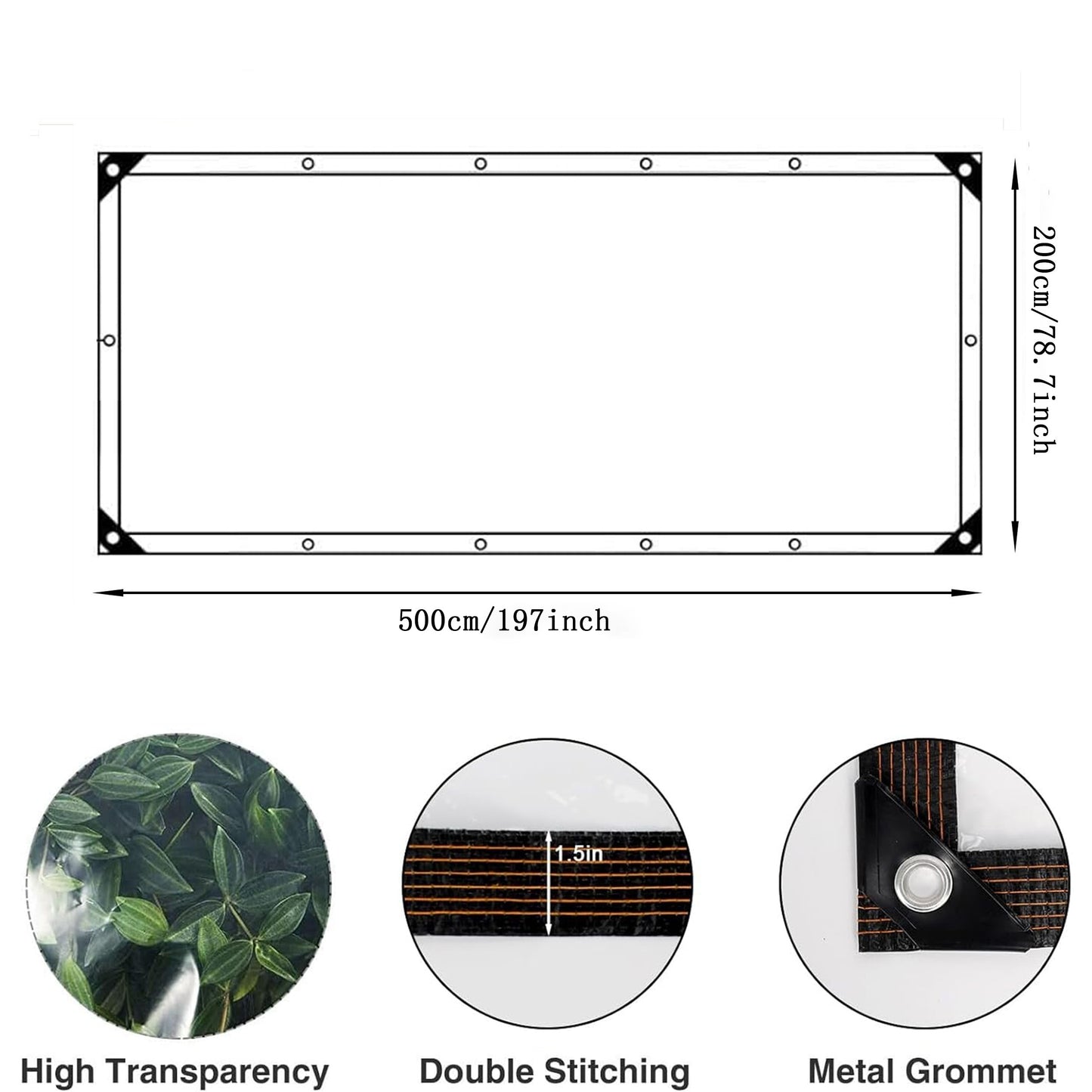 Durable Waterproof Tarp for Outdoor Camping and Canopies