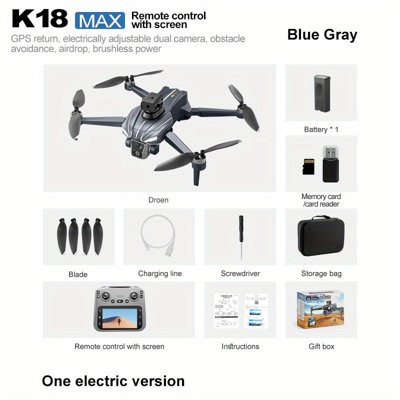 GPS Drone With Dual Lens HD Aerial Photos And Obstacle