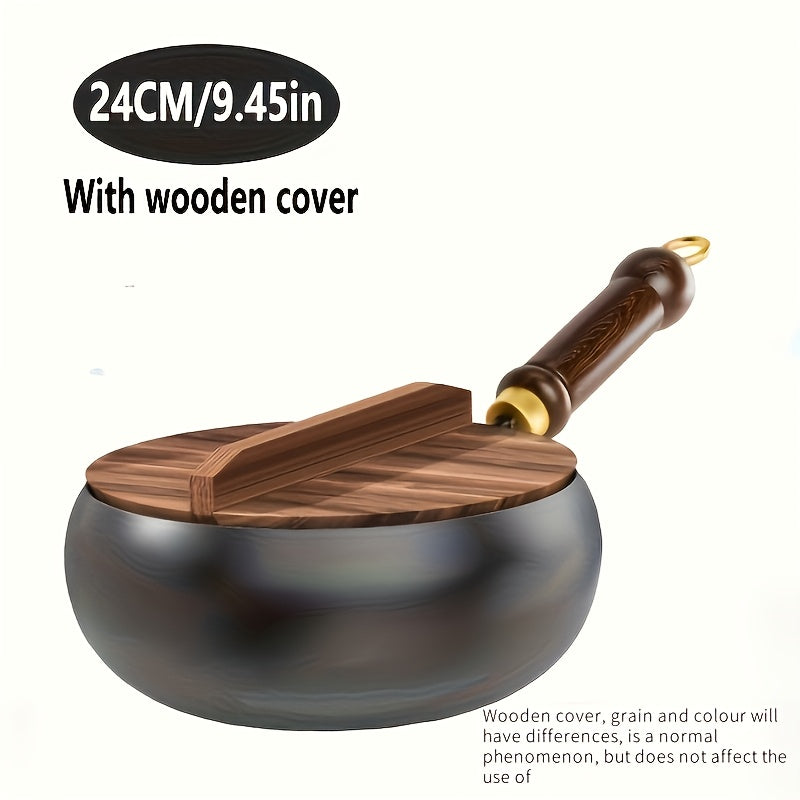 Heavy Duty Cast Iron Pan With Lid For Even Heat And Searing
