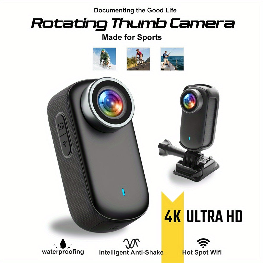 4K Ultra HD Action Camera Wide Angle Lens With Mounts