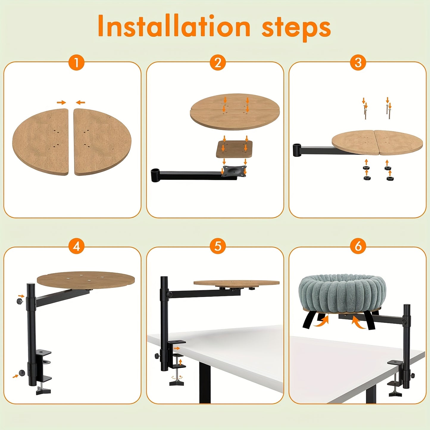 360 Degree Rotating Cat Desk Bed With Removable Cover