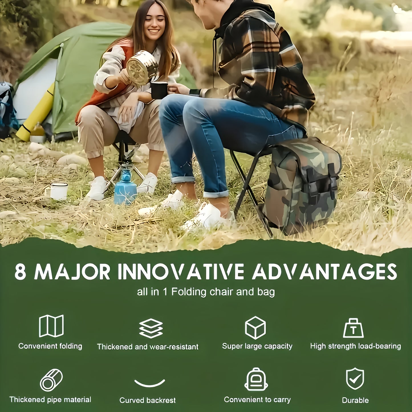 Folding Camping Chair Backpack for Ultimate Outdoor Adventure
