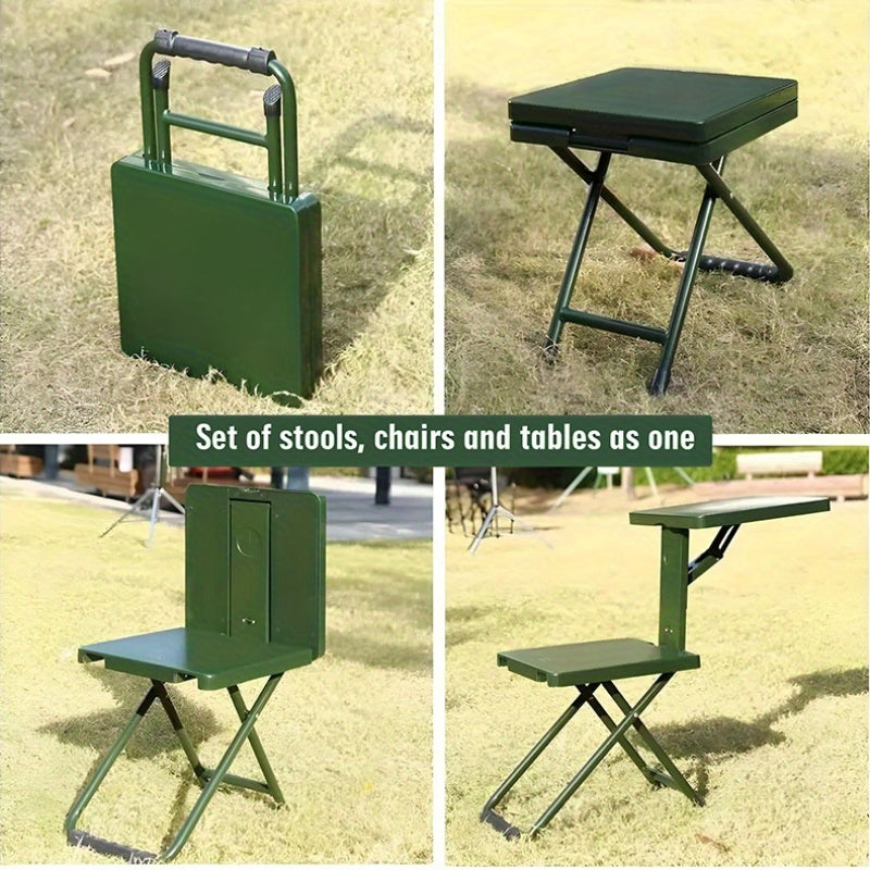 SLIVERDEW Portable Folding Table And Chair Set Outdoor Use