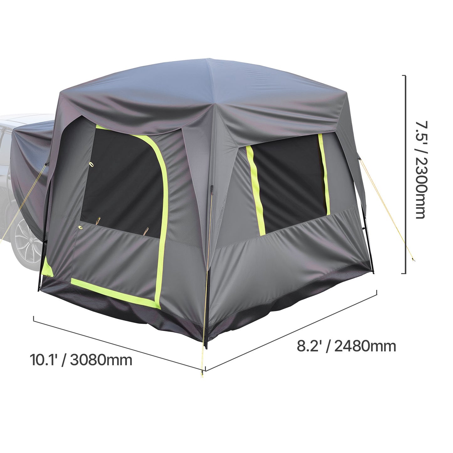 SUV Camping Tent With 2 Doors Waterproof For 5 To 8 Person