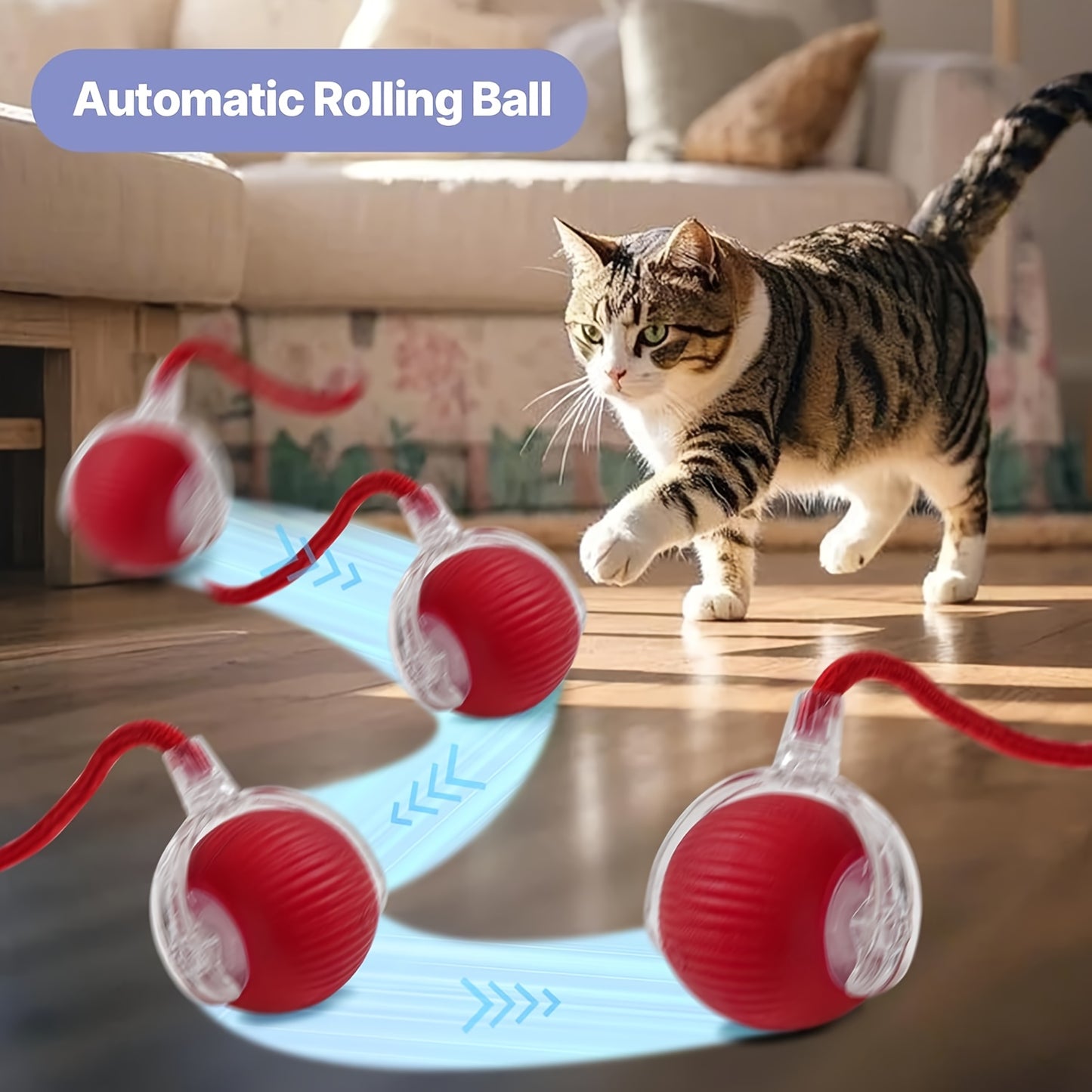 Indoor Cat Toy Set 7 Piece Enrichment Interactive Fun Toys