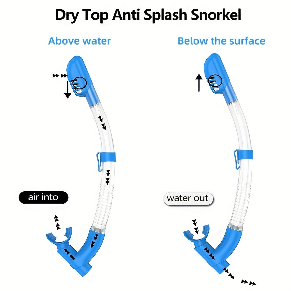 Three Window Youth Snorkeling Mask and Breathing Tube Set