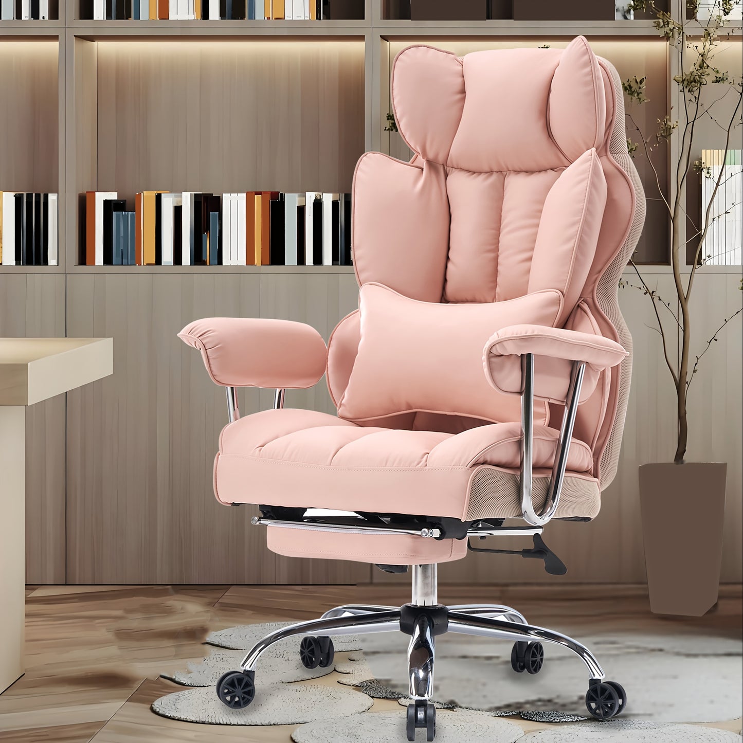 Efomao Ergonomic Big and Tall Office Chair with Lumbar Support